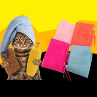 HKM-136531 Adjustable Cat Grooming Bag for Bathing and Nail Care - Breathable Polyester Mesh Design