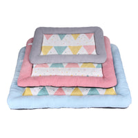 HKM-337363 Cooling Ice Pad for Pets – Soft Cloth Design in Grey, Pink, and Blue – Available in Small, Medium, and Large Sizes for Dogs and Cats