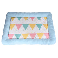 HKM-337363 Cooling Ice Pad for Pets – Soft Cloth Design in Grey, Pink, and Blue – Available in Small, Medium, and Large Sizes for Dogs and Cats