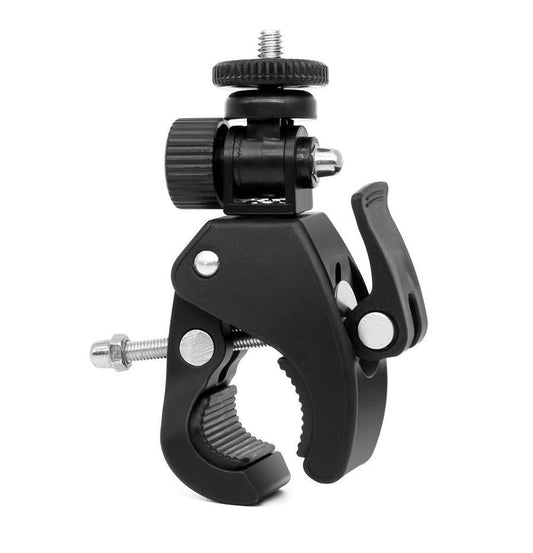 KTX-628371 Adjustable Bicycle Clip Stand for SLR Cameras and Digital Devices, 17-35MM Rod Compatibility, Angle Versatile Shooting, Max Load 2.5KG