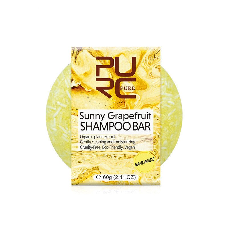 KTX-608467 Hand-Extracted Natural Shampoo Soap with Plant Extracts for Nourished and Shiny Hair