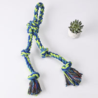 HKM-169427 Durable Cotton Rope Dog Toy for Interactive Tug of War and Chewing for All Dog Sizes