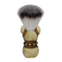 HKM-412499 Soft Hair Beard Cleansing Brush with Nylon Bristles and Wooden Handle - Comfort Home Care for Men
