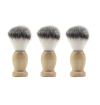 HKM-412499 Soft Hair Beard Cleansing Brush with Nylon Bristles and Wooden Handle - Comfort Home Care for Men