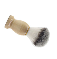 HKM-412499 Soft Hair Beard Cleansing Brush with Nylon Bristles and Wooden Handle - Comfort Home Care for Men