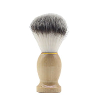 HKM-412499 Soft Hair Beard Cleansing Brush with Nylon Bristles and Wooden Handle - Comfort Home Care for Men
