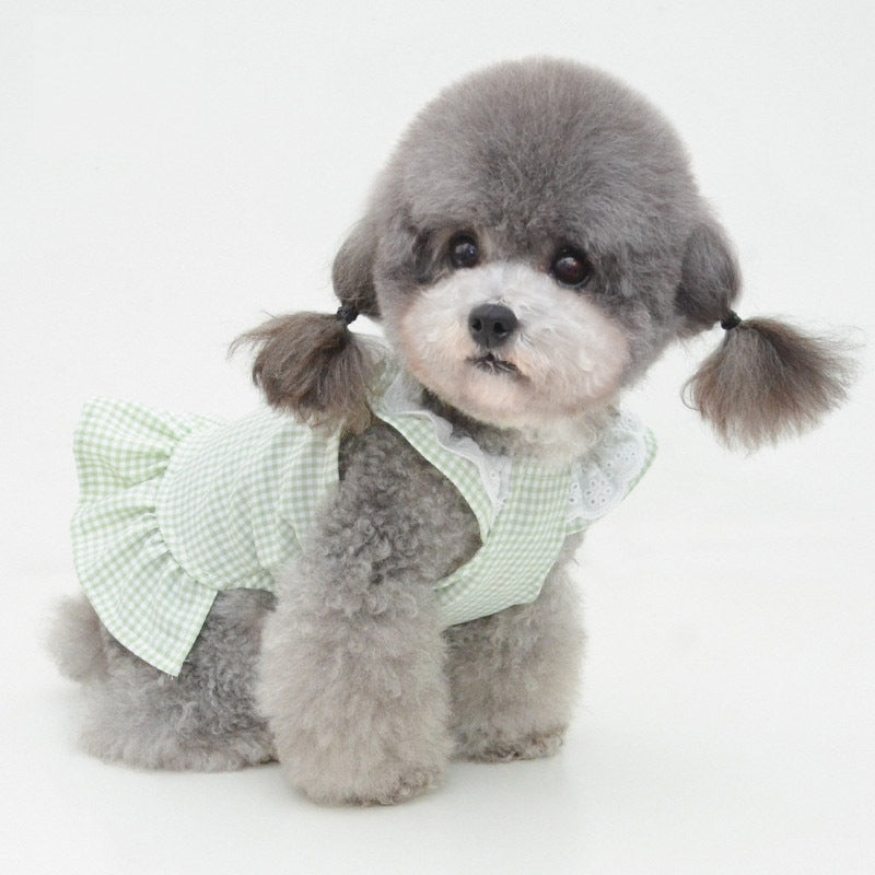 HKM-359827 Cute Dog Skirt Sunscreen Vest in Various Colors for Little Princesses