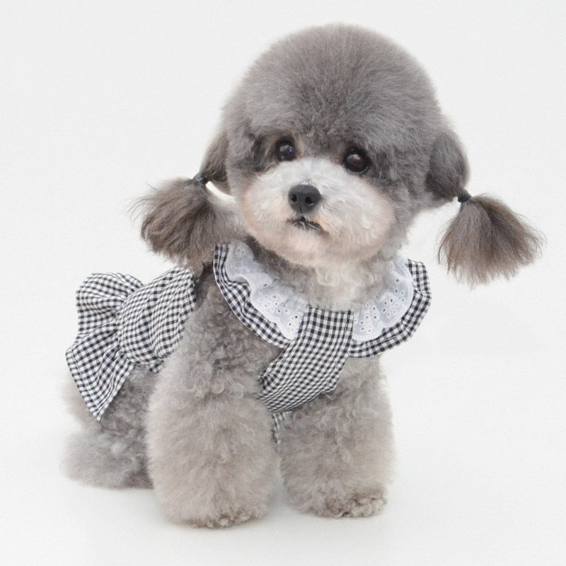 HKM-359827 Cute Dog Skirt Sunscreen Vest in Various Colors for Little Princesses