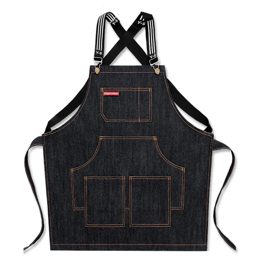 KTX-455123 Eco-Friendly Cowboy Apron for Men and Women - Versatile Work and Art Use