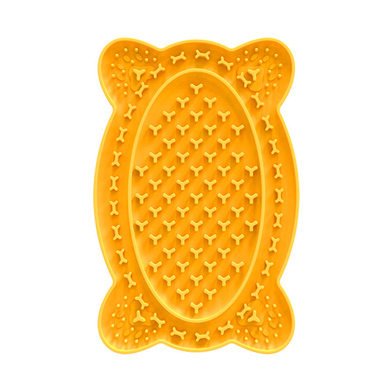 HKM-885843 Silicone Dog Licking Pad for Slow Feeding and Stress Relief - BPA-Free Pet Placemat 196*127*13mm