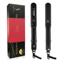 HKM-306707 16-20mm Tourmaline Ceramic Hair Straightener for Dry Hair with Adjustable Temperature Control