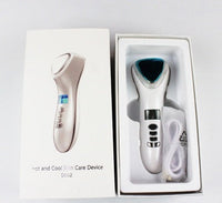 HKM-765715 Dual-Mode Ultrasonic Facial Vibration Tool with Color Light Therapy
