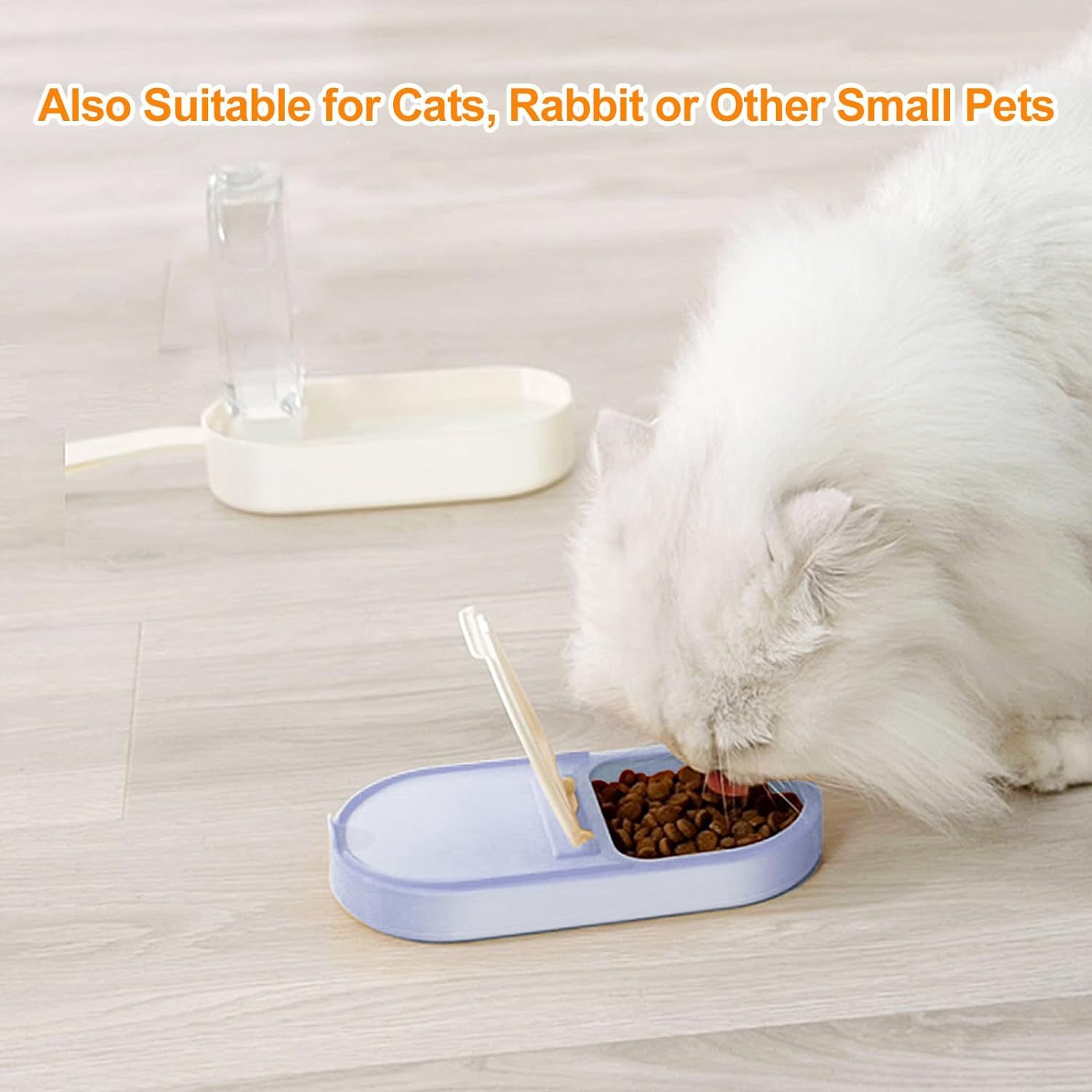 HKM-593427 Portable 2-in-1 Dog Water Bottle and Food Container with Collapsible Bowl - Ideal for Hiking and Travel