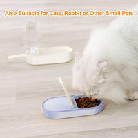 HKM-593427 Portable 2-in-1 Dog Water Bottle and Food Container with Collapsible Bowl - Ideal for Hiking and Travel
