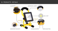 HKM-694867 Ultrathin 10W Rechargeable LED Flood Light - Waterproof IP65 Portable Outdoor Spotlight for Camping