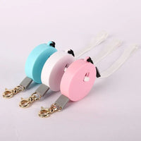 HKM-186067 Compact Automatic Retractable Mini Dog Leash - Nylon, 2m Length for Small & Medium Pets
