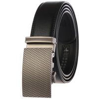 HKM-431251 Two-Layer Leather Automatic Buckle Business Casual Belt - Model LY55-0031-1