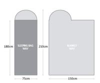 HKM-202195 Portable Waterproof Hiking Sleeping Bag with Hood for Outdoor Travel