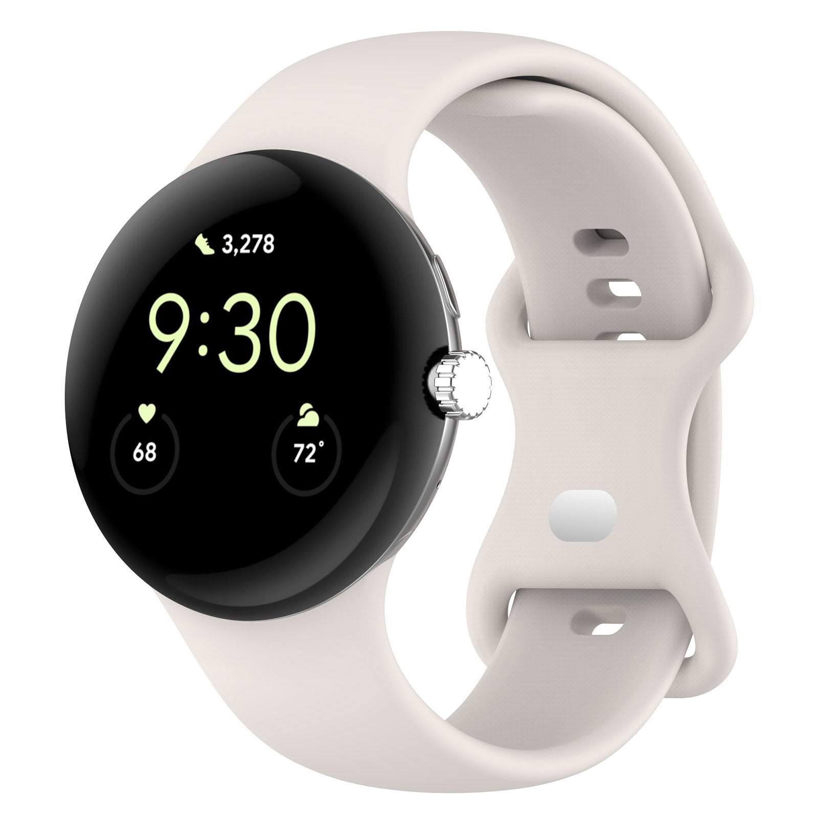 KTX-527059 Google Pixel Watch 1 & 2 Compatible Edible Silicon Watch Bands in Multiple Colors