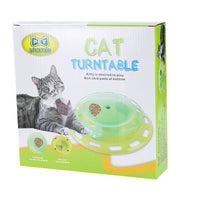 HKM-445075 Interactive Cat Toy with Bell Ball – Multifunctional Cat Turntable Puzzle for Playtime Fun