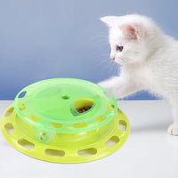 HKM-445075 Interactive Cat Toy with Bell Ball – Multifunctional Cat Turntable Puzzle for Playtime Fun
