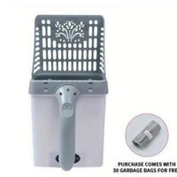HKM-425683 Cat Litter Sifter Scoop System with Extra Waste Bags for Convenient Cleanup and Odor Control
