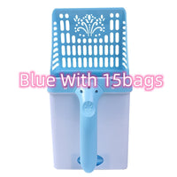HKM-425683 Cat Litter Sifter Scoop System with Extra Waste Bags for Convenient Cleanup and Odor Control