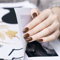 HKM-925843 Frosted Sealing Layer Color Nail Polish Glue - 15ML Small Bottles in Various Shades