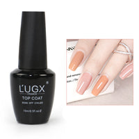HKM-925843 Frosted Sealing Layer Color Nail Polish Glue - 15ML Small Bottles in Various Shades