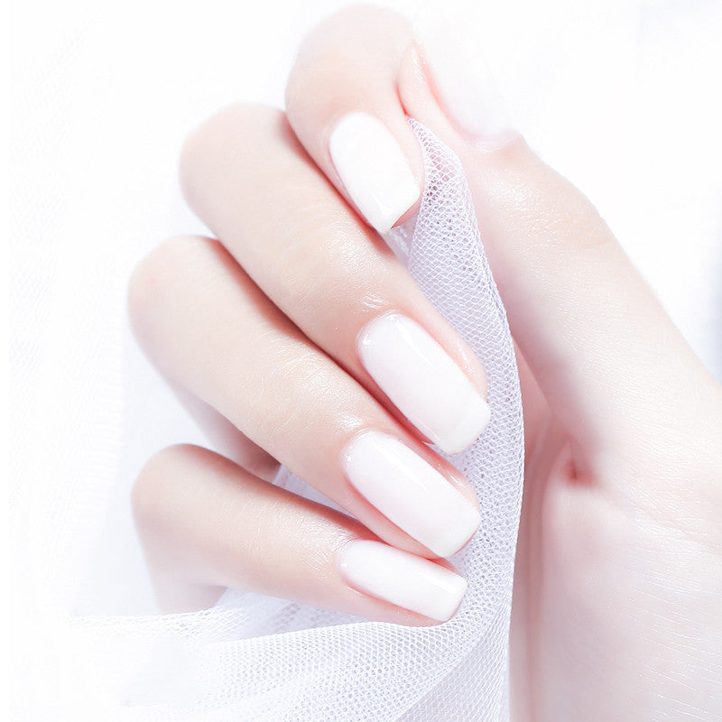 HKM-925843 Frosted Sealing Layer Color Nail Polish Glue - 15ML Small Bottles in Various Shades