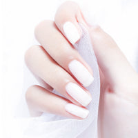 HKM-925843 Frosted Sealing Layer Color Nail Polish Glue - 15ML Small Bottles in Various Shades