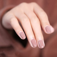 HKM-925843 Frosted Sealing Layer Color Nail Polish Glue - 15ML Small Bottles in Various Shades