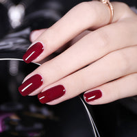 HKM-925843 Frosted Sealing Layer Color Nail Polish Glue - 15ML Small Bottles in Various Shades