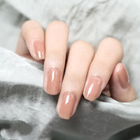 HKM-925843 Frosted Sealing Layer Color Nail Polish Glue - 15ML Small Bottles in Various Shades