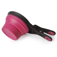 HKM-716243 3-in-1 Multi-Function Dog Food Spoon - Green and Black, Perfect for Scooping, Serving, and Sealing