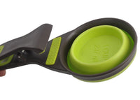 HKM-716243 3-in-1 Multi-Function Dog Food Spoon - Green and Black, Perfect for Scooping, Serving, and Sealing