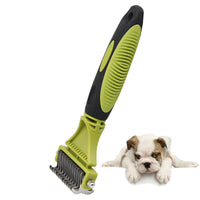 HKM-555603 Double-Sided Pet Knot Comb for Cats and Dogs - TPR/PP/Stainless Steel Cleaning Tool