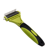 HKM-555603 Double-Sided Pet Knot Comb for Cats and Dogs - TPR/PP/Stainless Steel Cleaning Tool