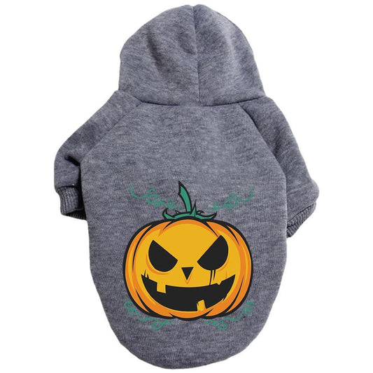 HKM-520851 Halloween Pumpkin Pattern Dog Sweater in Multiple Colors and Sizes