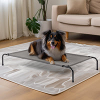 HKM-794131 Elevated Dog Bed with Breathable Textilene Fabric for Comfort and Joint Support