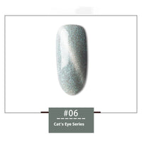 HKM-120147 Rainbow Cat Eye Nail Polish Gel - 30 Vibrant Colors, 12ml, Smudge Resistant