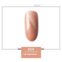 HKM-120147 Rainbow Cat Eye Nail Polish Gel - 30 Vibrant Colors, 12ml, Smudge Resistant