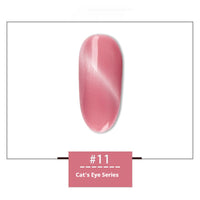 HKM-120147 Rainbow Cat Eye Nail Polish Gel - 30 Vibrant Colors, 12ml, Smudge Resistant