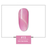 HKM-120147 Rainbow Cat Eye Nail Polish Gel - 30 Vibrant Colors, 12ml, Smudge Resistant