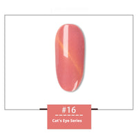 HKM-120147 Rainbow Cat Eye Nail Polish Gel - 30 Vibrant Colors, 12ml, Smudge Resistant