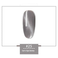 HKM-120147 Rainbow Cat Eye Nail Polish Gel - 30 Vibrant Colors, 12ml, Smudge Resistant