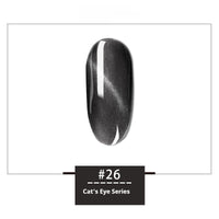 HKM-120147 Rainbow Cat Eye Nail Polish Gel - 30 Vibrant Colors, 12ml, Smudge Resistant