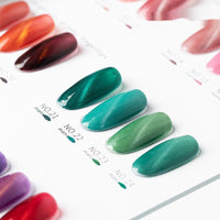 HKM-120147 Rainbow Cat Eye Nail Polish Gel - 30 Vibrant Colors, 12ml, Smudge Resistant
