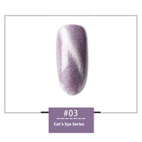 HKM-120147 Rainbow Cat Eye Nail Polish Gel - 30 Vibrant Colors, 12ml, Smudge Resistant