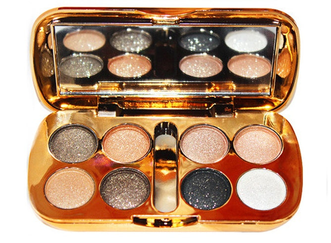 HKM-801107 LED Bear Bear 8-Color Pearly and Matte Eyeshadow Palette - 10g